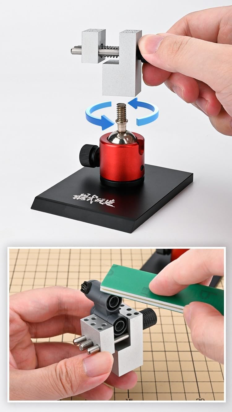 ANSAI Tabletop Vise Mini Vice Spherical Rotating Metal Base for Hobbies - Image 4